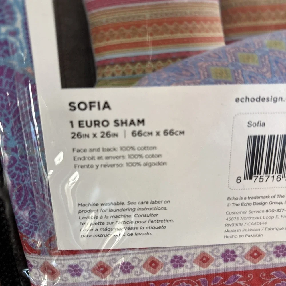 Echo‎ New York Sofia Euro Pillow Sham 26